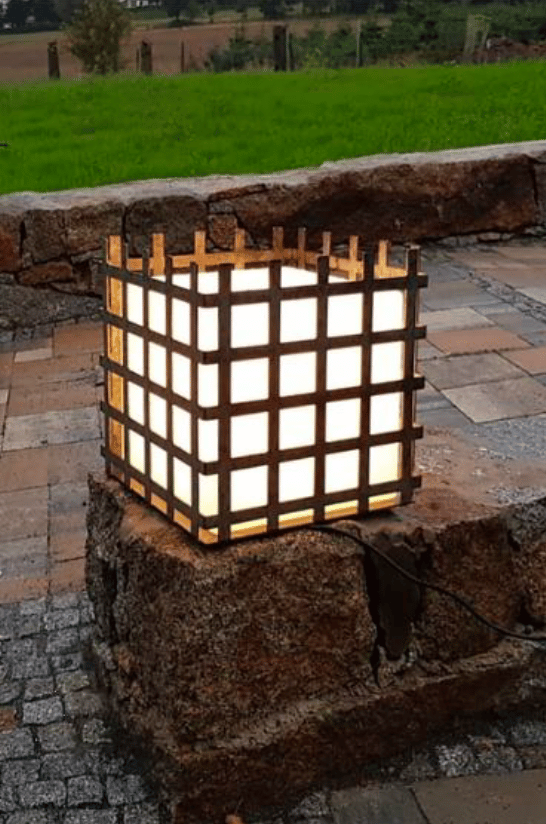 gartenlampe mit led auf stein schweiz