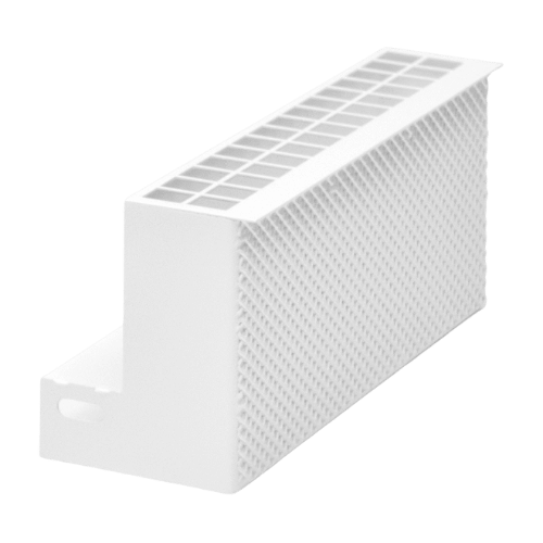 EasyLine Gitter 250 / 750 x 101 mm weiss aus stahl