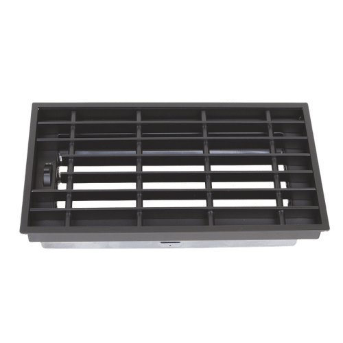 Ventlab Deckengitter verstellbar aus stahl 325 mm und 450 mm in schwarz