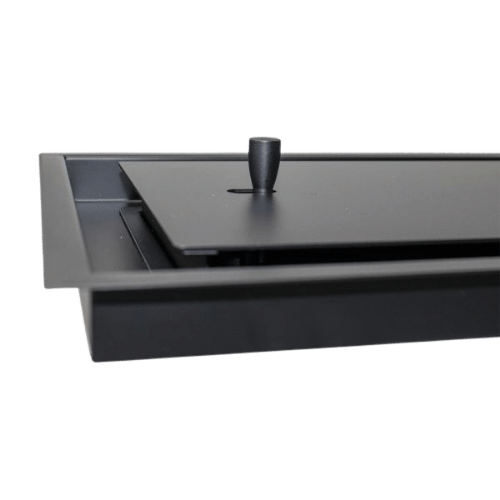 Open Air 15 OnTop Fläche 325 x 425 bis 680 mm mit Einbaurahmen in schwarz