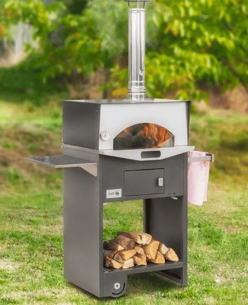 focarius all in one grill mit plancha Pizzaofen und smoker für garten