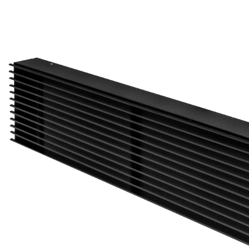 SubSteel Luftgitter grösse 350 bis 800 x 150 mm in schwarz