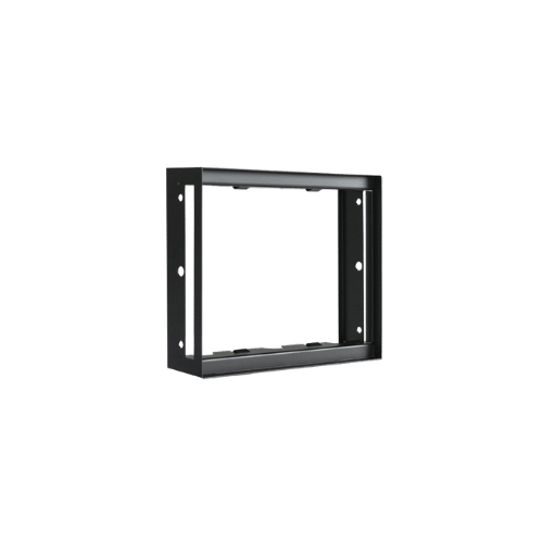 putzbündiger Rahmen 190 x 170 mm aus stahl in schwarz